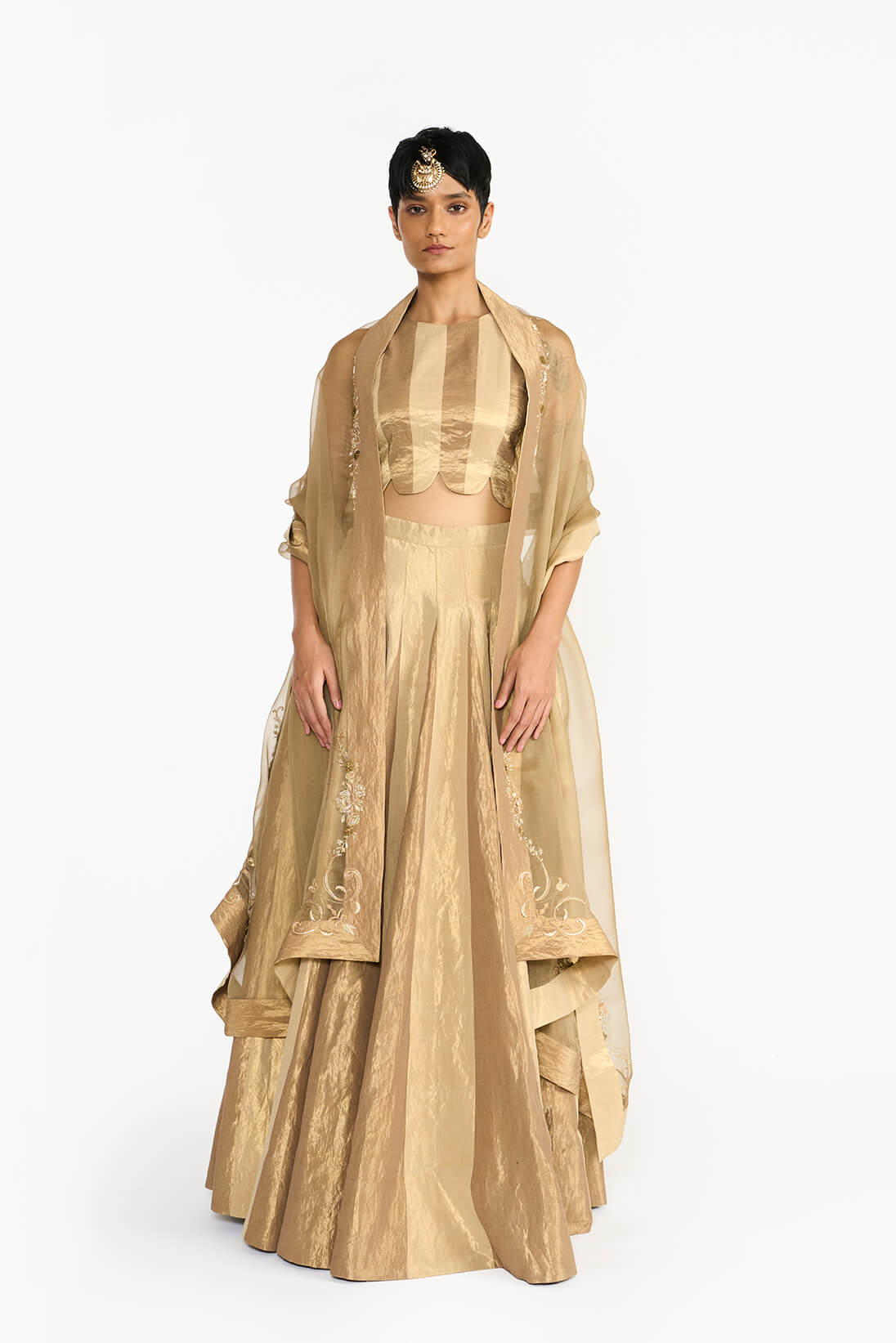 Gold Mallikai Dupatta_A