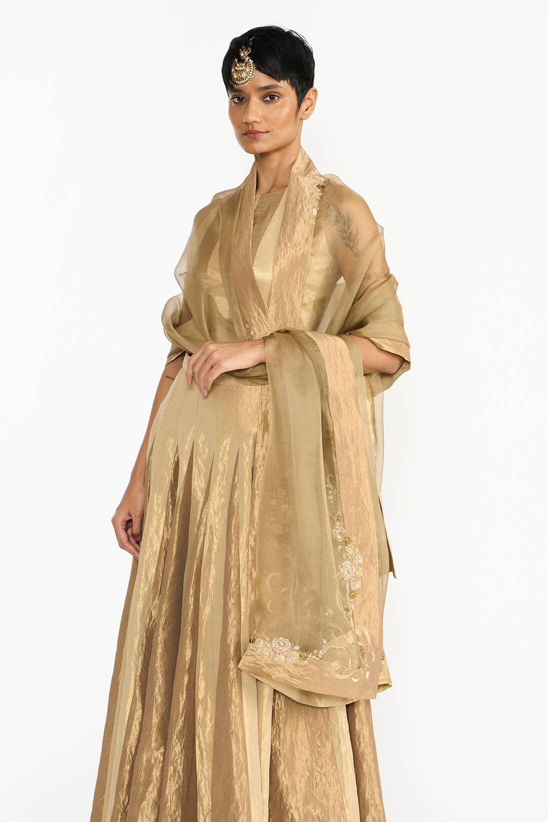 Gold Mallikai Dupatta_C